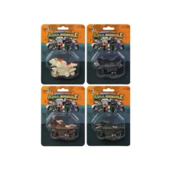 18x13 Cm 4 Assorted Motorcycle