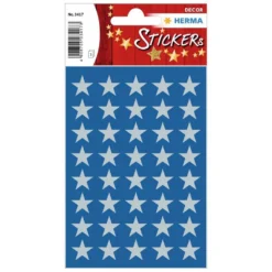 Bandai Sticker Decor Stars 5 Spikes Silver Ø13