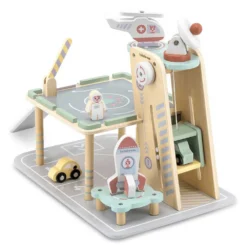 Parkloom Wooden Toy Garage -Toys Shop beeloom parkloom wooden toy garage 1
