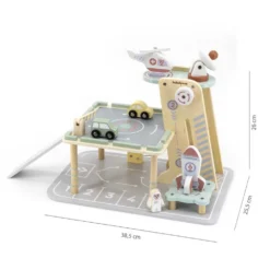 Parkloom Wooden Toy Garage -Toys Shop beeloom parkloom wooden toy garage 2