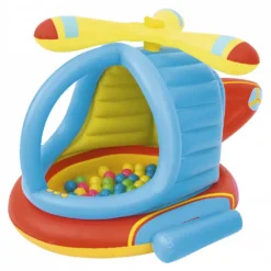 Bestway Up In & Over Helicopter 140x127x89 Cm Inflatable Play Pool With Balls -Toys Shop bestway up in over helicopter 140x127x89 cm inflatable play pool with balls 2