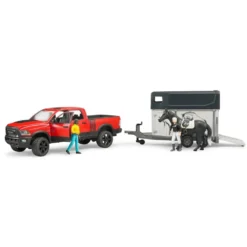 Bruder Pick Up Ram 2500 Power Wagon With Equine Trailer -Toys Shop bruder pick up ram 2500 power wagon with equine trailer 3