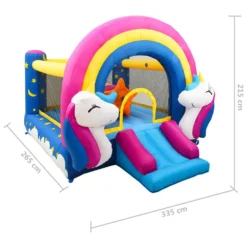 Happy Hop Slide PVC Bouncy Castle 335x265x215 Cm -Toys Shop happy hop slide pvc bouncy castle 335x265x215 cm 4