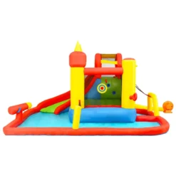 Happy Hop Slide&Splash Pool PVC Bouncy Castle 410x385x220 Cm -Toys Shop happy hop slide splash pool pvc bouncy castle 410x385x220 cm 2