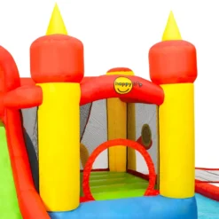 Happy Hop Slide&Splash Pool PVC Bouncy Castle 410x385x220 Cm -Toys Shop happy hop slide splash pool pvc bouncy castle 410x385x220 cm 5