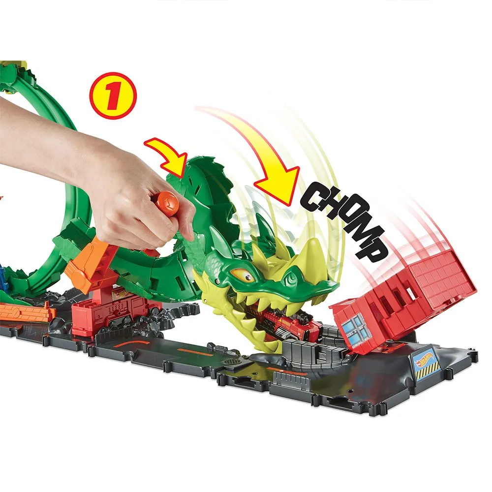 Hot Wheels Dragon Drive Firefight Playset And Car 2 Hot Wheels Dragon Drive Firefight Playset And Car - Image 2