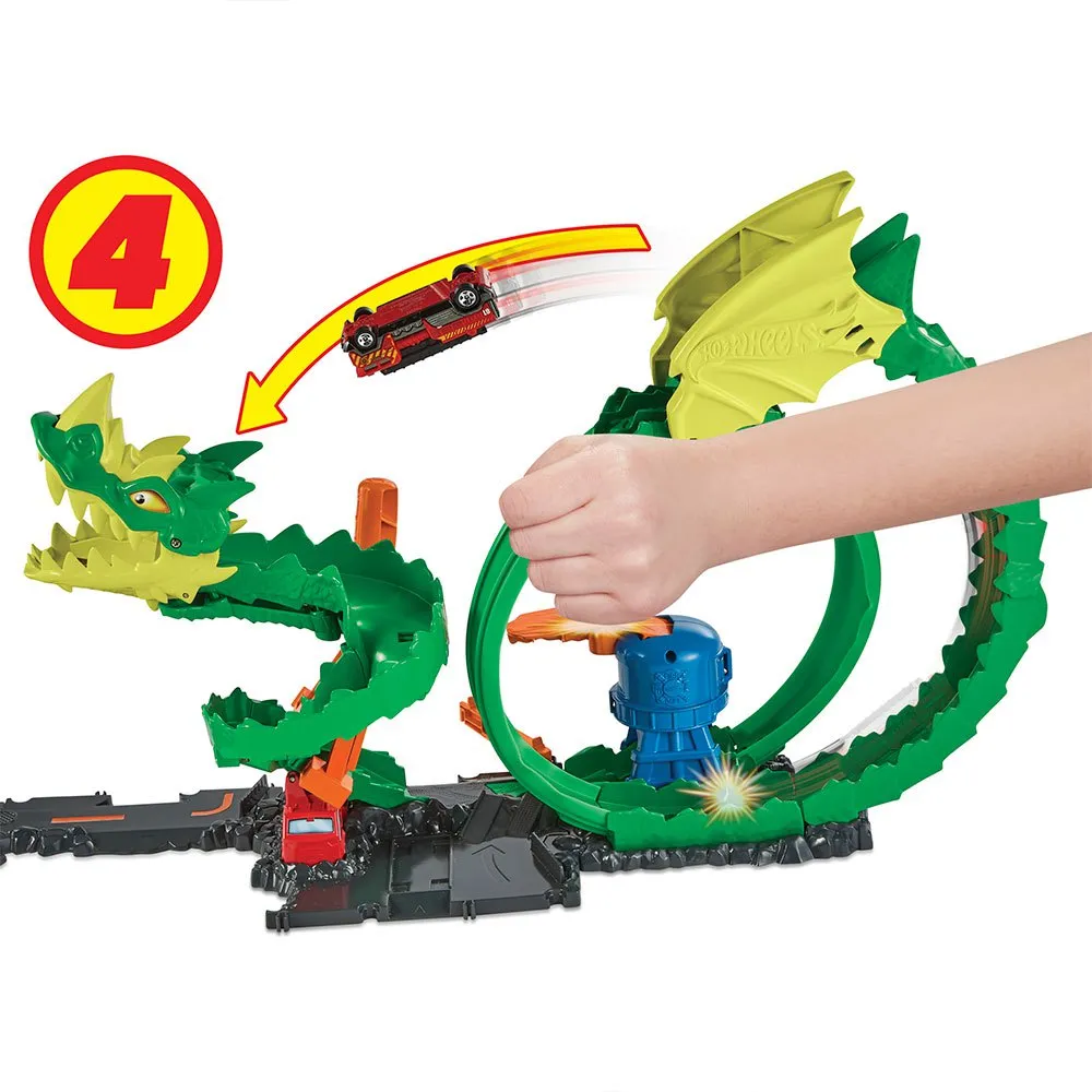 Hot Wheels Dragon Drive Firefight Playset And Car 5 Hot Wheels Dragon Drive Firefight Playset And Car - Image 5