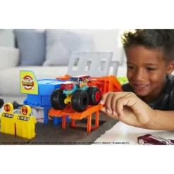 Hot Wheels Monster Trucks Blast Station Playset And Cars -Toys Shop hot wheels monster trucks blast station playset and cars 3
