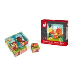 Janod Kubkid 9 Blocks Forest Animals 9 Janod Kubkid 9 Blocks Forest Animals -Toys Shop janod kubkid 9 blocks forest animals 3