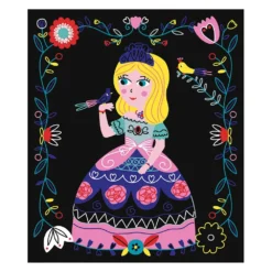 Janod Scratch Art Princesses -Toys Shop janod scratch art princesses 3