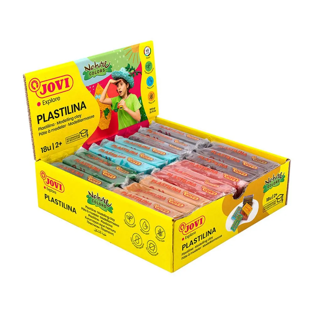 Modeling Clay Pack Of Vegetable-Based Plasticine 18 Bars Of 50 Grams Natural Colors 3 Modeling Clay Pack Of Vegetable-Based Plasticine 18 Bars Of 50 Grams Natural Colors - Image 3