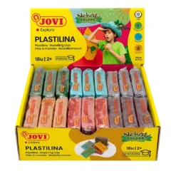 Modeling Clay Pack Of Vegetable-Based Plasticine 18 Bars Of 50 Grams Natural Colors