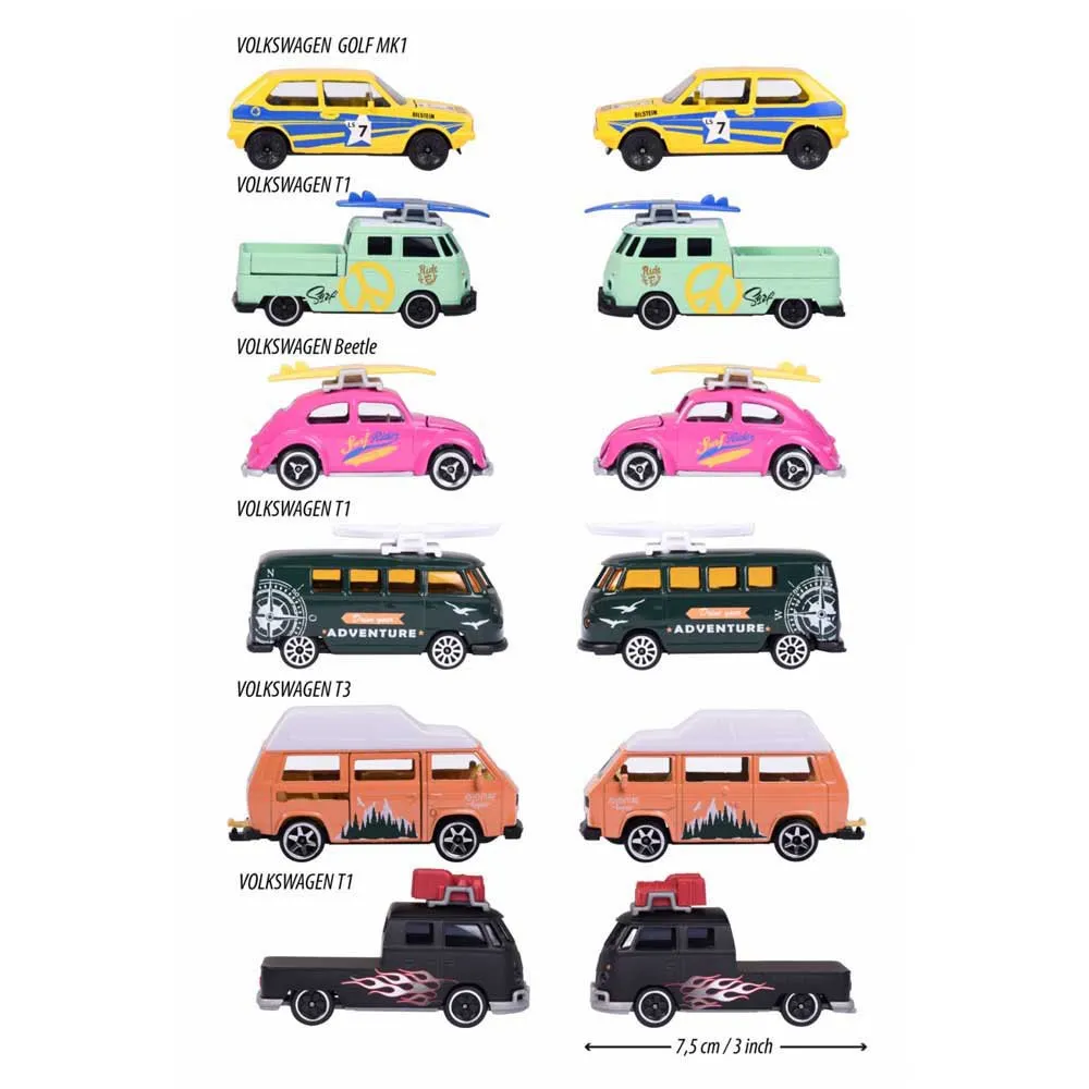 Majorette Volkswagen The Originals Premium Cars 6 Assorted 3 Majorette Volkswagen The Originals Premium Cars 6 Assorted - Image 3