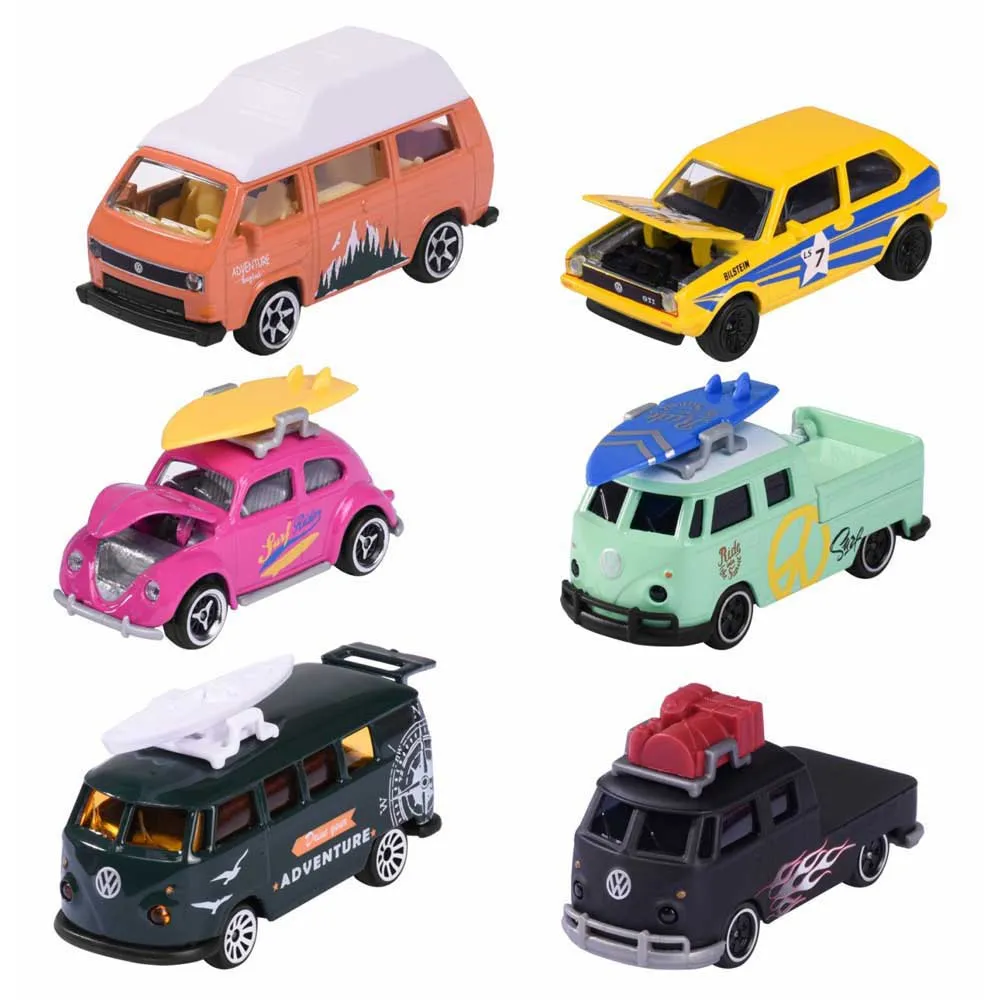 Majorette Volkswagen The Originals Premium Cars 6 Assorted 1 Majorette Volkswagen The Originals Premium Cars 6 Assorted