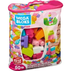 Mega Bloks First Builders Big Building Pink Bag 60 Pieces -Toys Shop mega bloks first builders big building pink bag 60 pieces 5