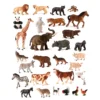 Miniland Figures Of Animals Farm-Savages 30 Units