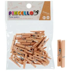Pack 35 Mini Wooden Tweezers