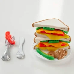 PLAY-DOH Kitchen Creations Cheesy Sandwich Playset -Toys Shop play doh kitchen creations cheesy sandwich playset 2