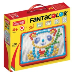 Quercetti Visual Pixel Arts Duck Small 100 Pins 5 Colours -Toys Shop quercetti visual pixel arts duck small 100 pins 5 colours 3