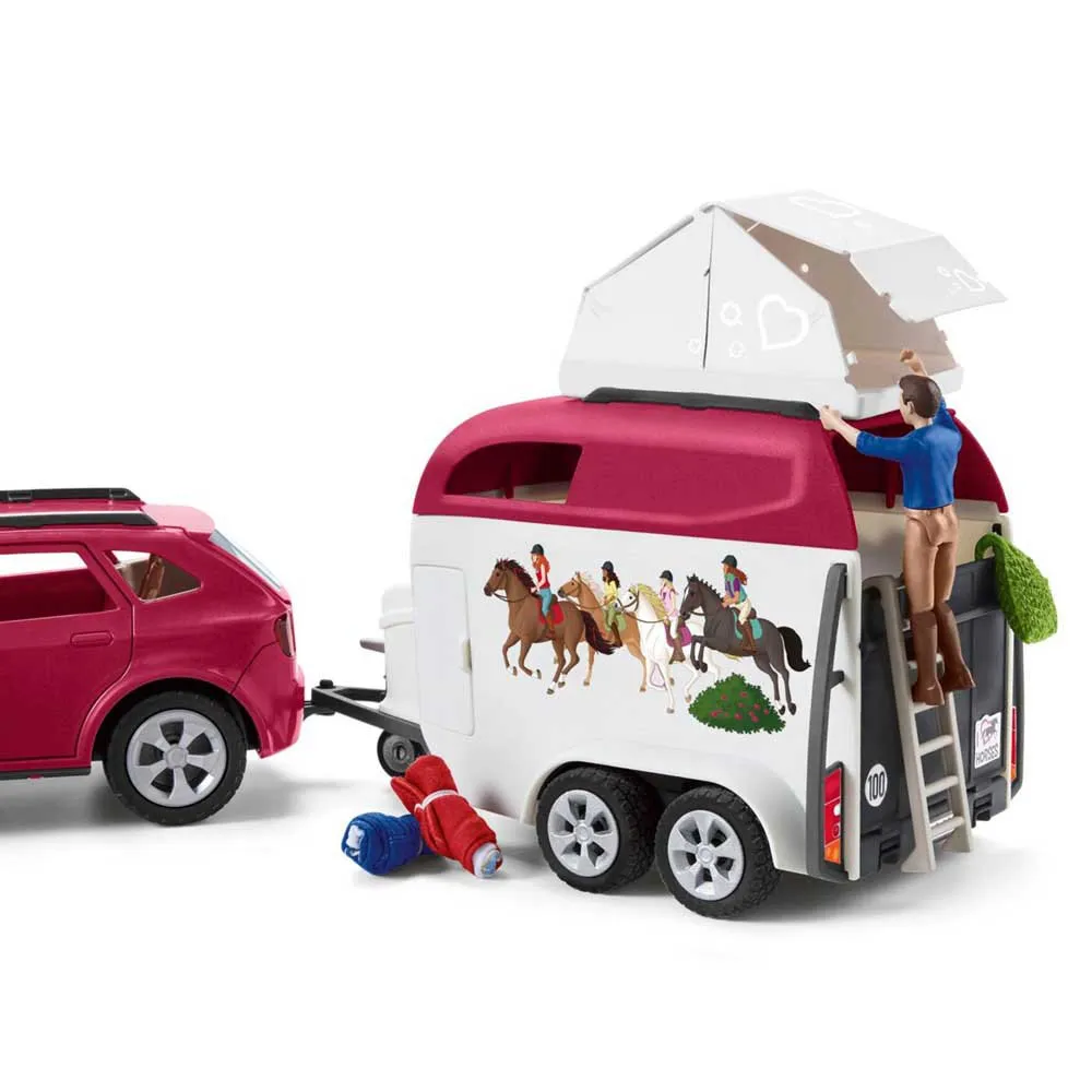 Schleich Horse Club Horse Adventure With Car & Trailer Figure 12 Schleich Horse Club Horse Adventure With Car & Trailer Figure - Image 12