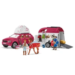Schleich Horse Club Horse Adventure With Car & Trailer Figure 17 Schleich Horse Club Horse Adventure With Car & Trailer Figure -Toys Shop schleich horse club horse adventure with car trailer figure 2