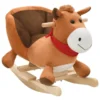 VIDAXL Rocking Animal Horsebackrest Plush 60X32X50Cm
