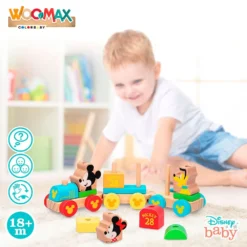 Mickey Y Minnie Wooden Train 14 Pieces 10 Mickey Y Minnie Wooden Train 14 Pieces -Toys Shop woomax mickey y minnie wooden train 14 pieces 3