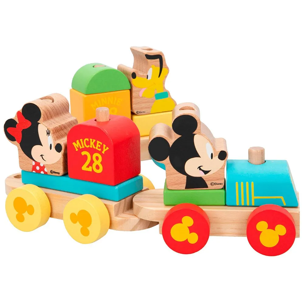 Mickey Y Minnie Wooden Train 14 Pieces 1 Mickey Y Minnie Wooden Train 14 Pieces